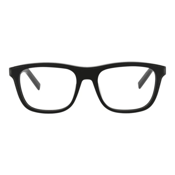 Berluti Mens Square/Rectangle Black Black Transparent Fashion Designer Eyewear